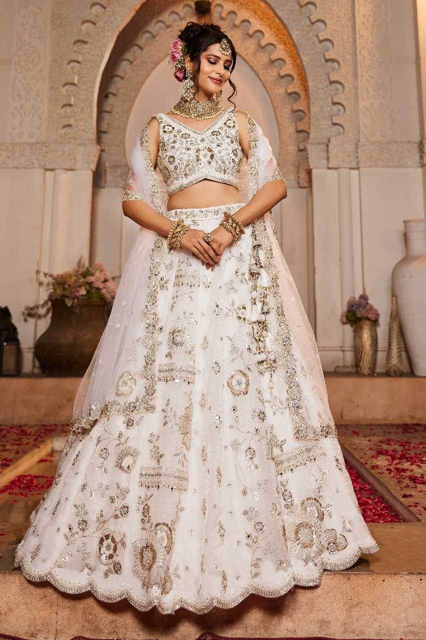 Tissue Embroidered Lehenga - MYLUXURY LANE ENTERPRISE
